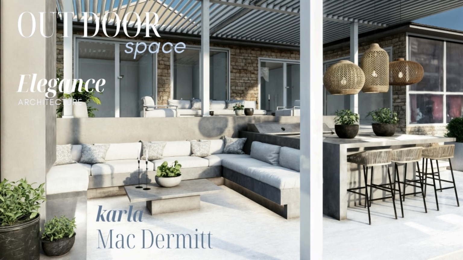Covered Outdoor Lounge & Bar