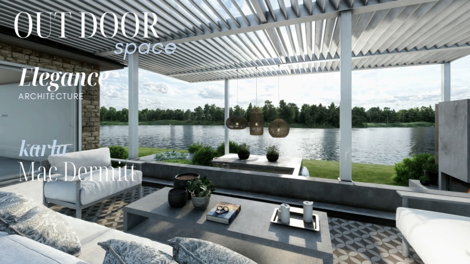 Waterfront Outdoor Living Room